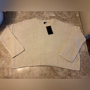 Moon & Madison Textured Cream Sweater